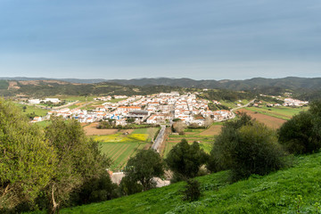 Aljezur Town and Mountains