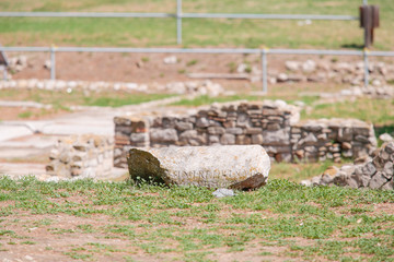 Stone installed in Venosa about 2000 years ago in front of the church of the Holy Trinity