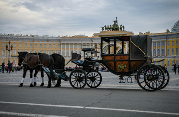 Russia Horse drawn carriage