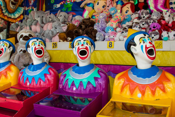 Clown game at the carnival