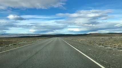 Paysage d'une route en Amérique du Sud