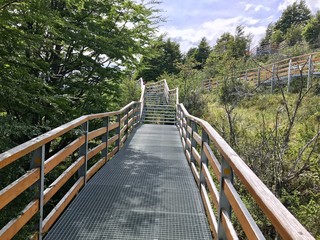 Fototapeta na wymiar Escalier au Perito Moreno