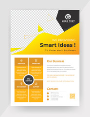 Business flyer design layout template in A4 size. Corporate Concept.	