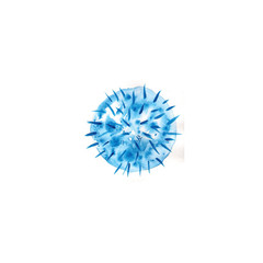 coronavirus cell on white background. watercolor hand drawn illustration. covid-19 watercolor illustration. microbiology.dangerous virus. abstract pattern