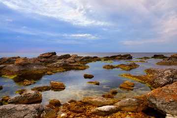 Raukgebiet Digerhuvud auf Gotland in Schweden