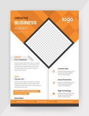 Business flyer design layout template in A4 size. Corporate Concept.	