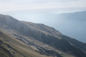 Obraz premium Trekking on the Rocciamelone