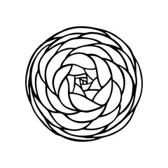 BLOOMING BUTTERCUP IN THE VECTOR