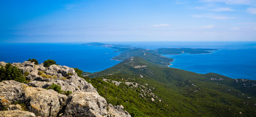 view from the mountain cres croatia