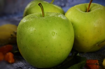 apples in the water