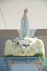 Statue of Our Lady of Fatima, in Fatima, Portugal
