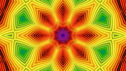 Abstract Colorful Kaleidoscope Background. Unique Multicolor Kaleidoscope Texture Design