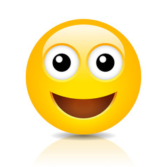 Suprised vector emoticon