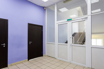 empty corridor in the modern office building