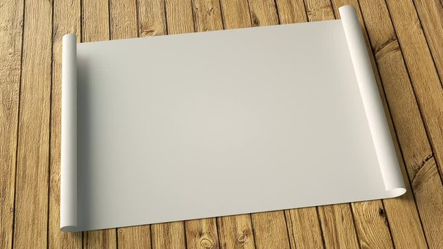 White blank paper on a table