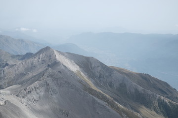 Fototapeta premium Trekking on the Rocciamelone