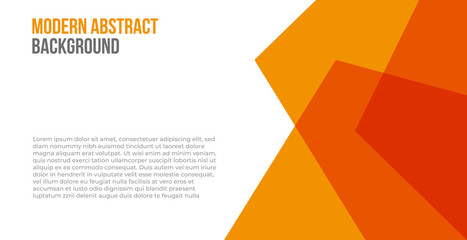 modern orange background with text placement in the white area