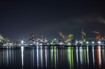 北九州工業地帯の工場夜景【福岡県北九州市】
