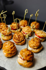 Fresh bakery on the plate