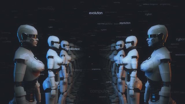 Digital Humanoid Androi Robot Army With Artificial Intelligence and Deep Learning 3
