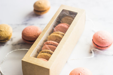 Macaroons. Delicious French dessert