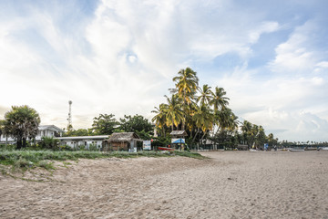 A beautiful, empty Uppuveli beach in Trincomalee.