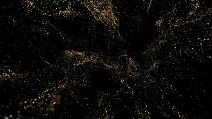 Golden Glitter Splash background, Magical Particles