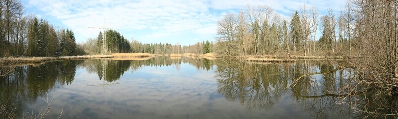 Panorama am Moorsee in der Eulenau