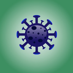 Fototapeta premium Covid-19 or Coronavirus is The official name from World Health organization WHO. Is the most dangerous virus for the world population and spread rapidly in 2020. logo on white background