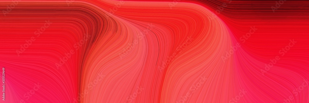 Poster abstract dynamic curved lines colorful designed horizontal banner with crimson, dark red and maroon colors