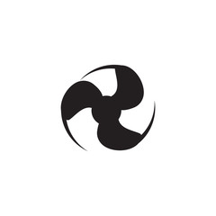 Electric fan propeller icon logo design template © dimensi design