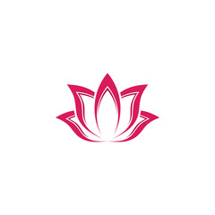 Beauty Vector lotus flowers design logo