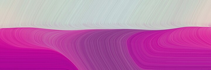 Obraz premium abstract dynamic curved lines modern header with pastel gray, medium violet red and mulberry colors. elegant curved lines with fluid flowing waves and curves