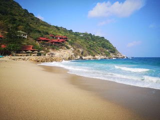 One day at Aow Leuk Beach on Koh Tao - Thailand.