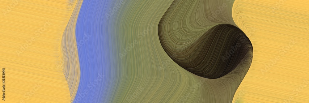 Poster abstract dynamic curved lines decorative horizontal header with sandy brown, pastel brown and medium