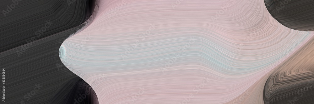 Aufkleber abstract dynamic curved lines decorative header design with silver, very dark blue and old lavender colors. elegant curved lines with fluid flowing waves and curves