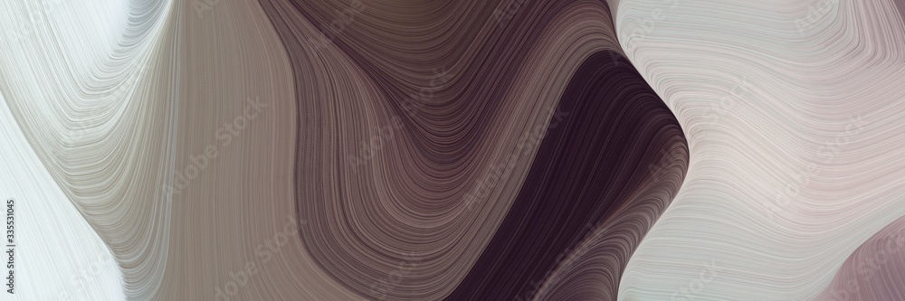 Poster abstract dynamic curved lines dynamic header with old mauve, light gray and silver colors. elegant curved lines with fluid flowing waves and curves