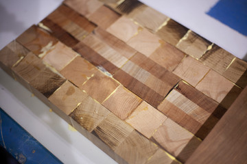 Making wood planks.