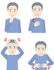 痛みを訴える患者