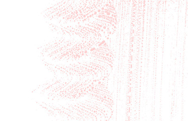 Grunge texture. Distress pink rough trace. Favorab