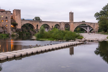 Fototapeta premium Beautiful medieval town of Besalú located near the city of Gerona. (Spain)