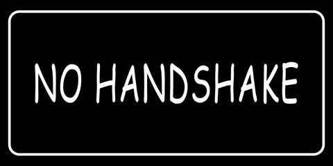 No handshake - vector illustration eps ten
