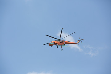 helicopter in flight