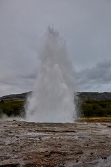 Fototapeta na wymiar Iceland. Haukadalur - Valley of Geysers
