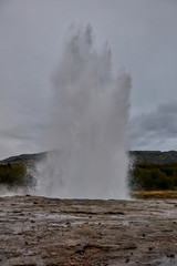 Iceland. Haukadalur - Valley of Geysers