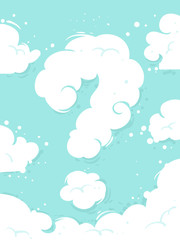 Clouds Question Mark Illustration