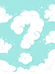 Selbstklebende Fototapeten Clouds Question Mark Illustration © BNP Design Studio