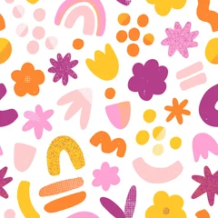 Raamstickers Super fun abstract vector seamless pattern © Stolenpencil