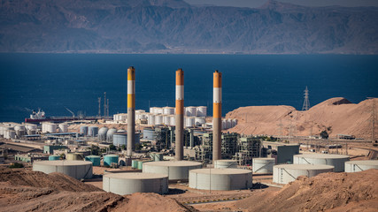 Jordan, industry,  factory near sea © WATCH_MEDIA_HOUSE