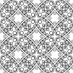 Seamless pattern. Vintage decorative elements